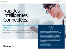 Tablet Screenshot of progress-software.fr